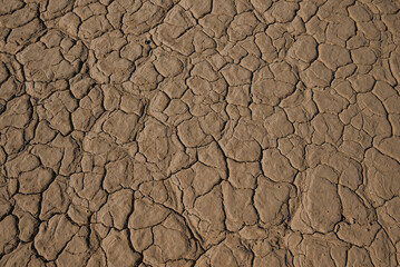 Textured desert ground in California, El Mirage Dry Lakebed