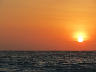 farewell to the sun in Isla Tortuga