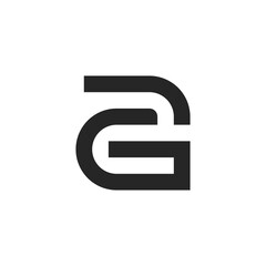 letter AG logo template
