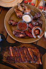 smoked sausage and sausages