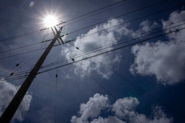 High voltage post or High voltage tower