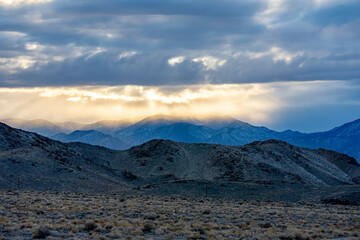 clouds over the mountain