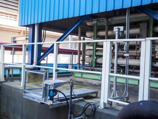 Level transmitter by radar type was installed in power plant for monitor and control level pit.