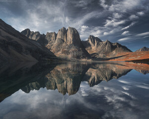 mountain reflection in lake