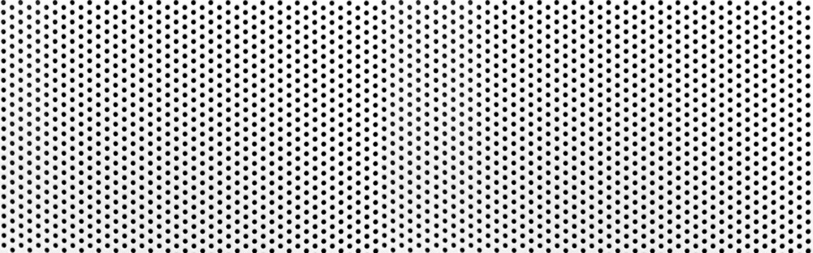 Panorama of White steel mesh screen pattern and seamless background