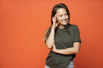 young woman listening to music