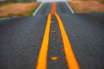 Empty road. Asphalt texture, Highway background.