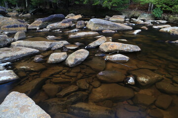 Fototapeta na wymiar Clear mountain spring water 