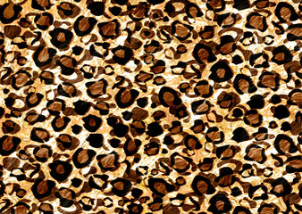 leopard skin pattern with metallic paper