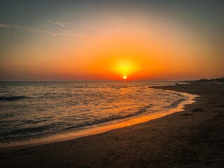 Obraz premium sunset at the beach