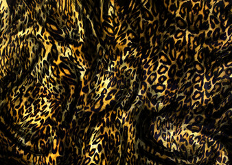 leopard skin pattern with metallic paper