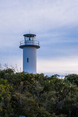 Fototapeta na wymiar Cape Tourville Lighthouse and Lookout