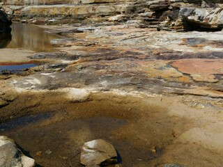 岩場の水たまり