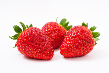 strawberry on white background
