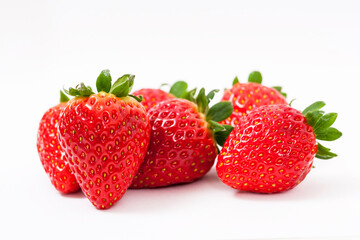 strawberry on white background
