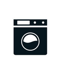 Washing machine icon vector logo design template