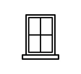 Window icon vector logo design template