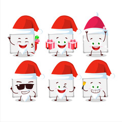 Santa Claus emoticons with whiteboard cartoon character