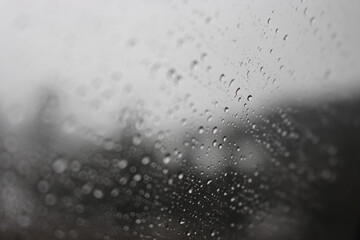 rain on window