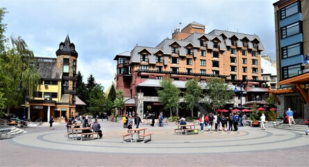 Street in Whistler, British Columbia - Canada