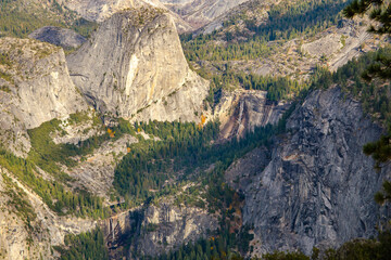 View from the observation platform Glacier Point