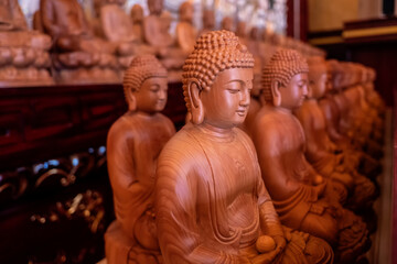 Fototapeta premium Wooden buddha