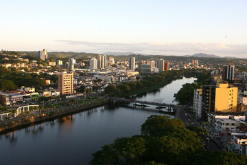 itabuna, bahia / brazil - january 30, 2012: aerial view of the city of Itabuna, in the south of Bahia.