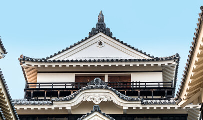 Fototapeta premium Ancient Matsuyama Castle in Matsuyama, Ehime, Japan