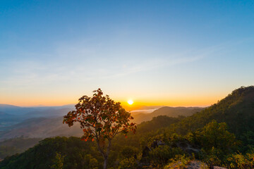 Morning scenery on high mountains.11