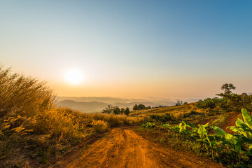 Morning scenery on high mountains.46