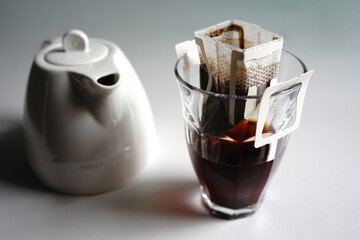 Drip bag fresh coffee cup