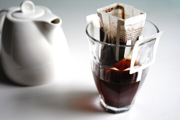 Drip bag fresh coffee cup