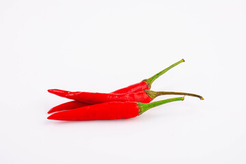 Red Hot Chili Peppers On Background or White Table.