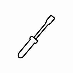 Outline screwdriver icon.Screwdriver vector illustration. Symbol for web and mobile