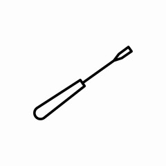 Outline screwdriver icon.Screwdriver vector illustration. Symbol for web and mobile