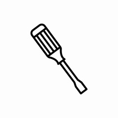 Outline screwdriver icon.Screwdriver vector illustration. Symbol for web and mobile