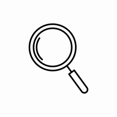 Outline search icon.Search vector illustration. Symbol for web and mobile