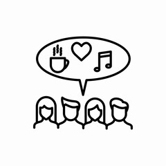 Outline social campaign icon.Social campaign vector illustration. Symbol for web and mobile