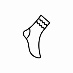 Outline sock icon.Sock vector illustration. Symbol for web and mobile