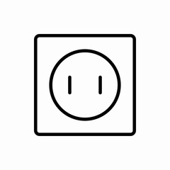 Outline socket icon.Socket vector illustration. Symbol for web and mobile