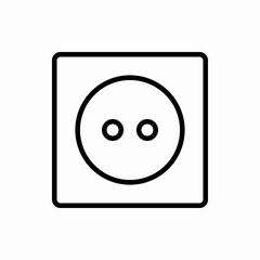 Fototapeta premium Outline socket icon.Socket vector illustration. Symbol for web and mobile