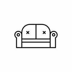 Outline sofa icon.Sofa vector illustration. Symbol for web and mobile
