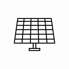 Outline solar battery icon.Solar battery vector illustration. Symbol for web and mobile