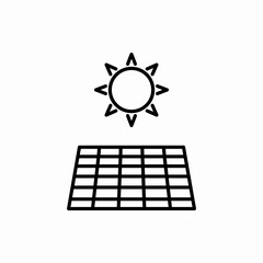 Outline solar battery icon.Solar battery vector illustration. Symbol for web and mobile