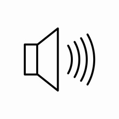 Outline sound icon.Sound vector illustration. Symbol for web and mobile