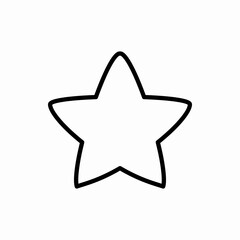 Outline star icon.Star vector illustration. Symbol for web and mobile