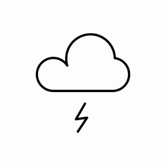 Outline storm icon.Storm vector illustration. Symbol for web and mobile