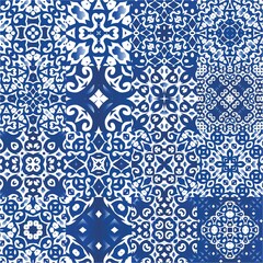 Ornamental azulejo portugal tiles decor.