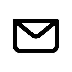 Mail Line Icon - Vector Illustration