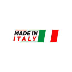 Italian product emblem logo design template